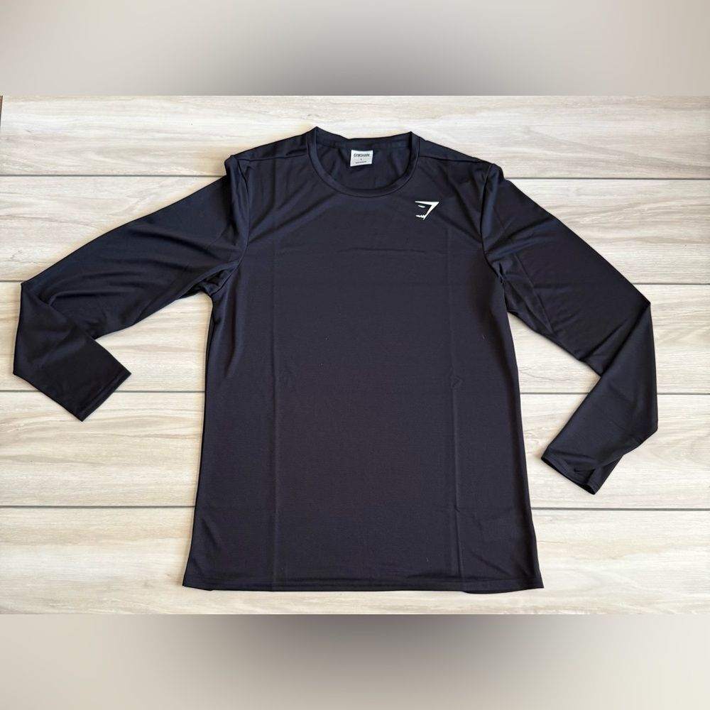 Gymshark Arrival Long Sleeve T-Shirt Black Small NWT IN PACKAGE - Picture 4 of 10